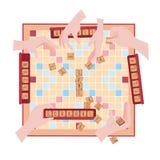 Houten spel Woorden van tegelbrieven winnaar Royalty-vrije Stock Foto Houten spel Woorden van tegelbrieven winnaar Royalty-vrije Stock Foto