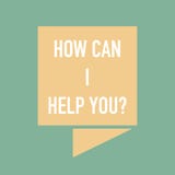 How can i help you banner for assistent royalty free illustration How can i help you banner for assistent royalty free illustration