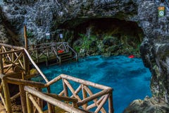 Hoyo Azul Grotto - Republic Dominican stock photography Hoyo Azul Grotto - Republic Dominican stock photography