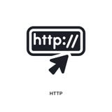 http isolated icon. simple element illustration from programming concept icons. http editable logo sign symbol design on white royalty free illustration http isolated icon. simple element illustration from programming concept icons. http editable logo sign symbol design on white royalty free illustration