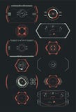 Hud futurystyczny element Set okrąg technologii cyfrowej UI HUD interfejsu elementów Abstrakcjonistyczny Futurystyczny Wirtualny ilustracji Hud futurystyczny element Set okrąg technologii cyfrowej UI HUD interfejsu elementów Abstrakcjonistyczny Futurystyczny Wirtualny ilustracji