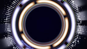 HUD Spectrum Animation, Abstract Technologieconcept, Sluipschutter Scope, het Teruggeven, Achtergrond, Lijn vector illustratie HUD Spectrum Animation, Abstract Technologieconcept, Sluipschutter Scope, het Teruggeven, Achtergrond, Lijn vector illustratie