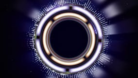 HUD Spectrum Animation, Abstract Technologieconcept, Sluipschutter Scope, het Teruggeven, Achtergrond, Lijn royalty-vrije illustratie HUD Spectrum Animation, Abstract Technologieconcept, Sluipschutter Scope, het Teruggeven, Achtergrond, Lijn royalty-vrije illustratie