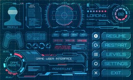 HUD User Interface, GUI, painel futurista com elementos de Infographic ilustração do vetor HUD User Interface, GUI, painel futurista com elementos de Infographic ilustração do vetor