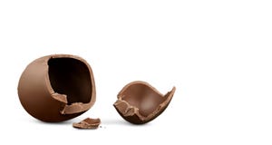 Huevo de Pascua del chocolate en backgrouund imagenes de archivo Huevo de Pascua del chocolate en backgrouund imagenes de archivo