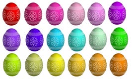 Huevos de Pascua teñidos y adornados libre illustration Huevos de Pascua teñidos y adornados libre illustration