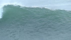 Huge Ocean Wave Breaking Off the Coast of California