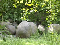 Huge Stones In The Clearing Royalty Free Stock Images Huge Stones In The Clearing Royalty Free Stock Images