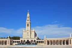A huge tower and a marble colonnade royalty free stock images A huge tower and a marble colonnade royalty free stock images