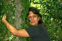 Hugging A Tree Stock Photography