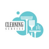 Huis en Bureau het Schoonmaken de Zwabber van Logo Template With Broom And van de de Diensthuur voor Professionele Reinigingsmach royalty-vrije illustratie Huis en Bureau het Schoonmaken de Zwabber van Logo Template With Broom And van de de Diensthuur voor Professionele Reinigingsmach royalty-vrije illustratie