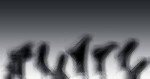Human legs in a black and white gradient shot as frosted glass. stock photo Human legs in a black and white gradient shot as frosted glass. stock photo
