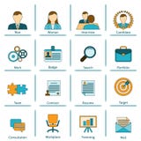 Human resources flat icons set Royalty Free Stock Photos Human resources flat icons set Royalty Free Stock Photos