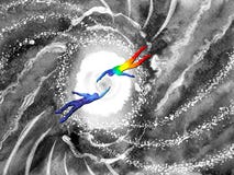 Human and spiritual powerful energy connect to another world universe Stock Photo Human and spiritual powerful energy connect to another world universe Stock Photo