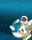 Humeur heureuse et drôle du voyage de l'espace - - illustration pour les enfants illustration de vecteur Humeur heureuse et drôle du voyage de l'espace - - illustration pour les enfants illustration de vecteur