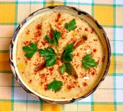 Hummus (libanesische Nahrung) Lizenzfreies Stockbild Hummus (libanesische Nahrung) Lizenzfreies Stockbild