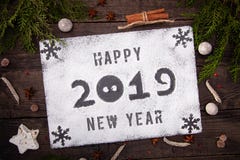 Humor de la Navidad por un Año Nuevo de la barra o del restaurante o del café 2019 imagenes de archivo Humor de la Navidad por un Año Nuevo de la barra o del restaurante o del café 2019 imagenes de archivo