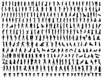Hundreds of People Silhouettes