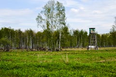 Hunting tower. stock images Hunting tower. stock images