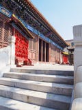 Huvudsaklig pavillon av Confuciantemplet i Tianjin, Kina arkivbilder Huvudsaklig pavillon av Confuciantemplet i Tianjin, Kina arkivbilder
