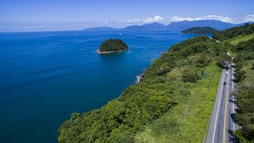 Huvudväg längs havet, huvudvägAngra DOS Reis till Rio de Janeiro royaltyfri bild Huvudväg längs havet, huvudvägAngra DOS Reis till Rio de Janeiro royaltyfri bild