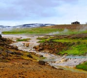 Hveravellir geothermal park stock photo Hveravellir geothermal park stock photo