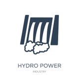 hydro power generation icon in trendy design style. hydro power generation icon isolated on white background. hydro power royalty free illustration hydro power generation icon in trendy design style. hydro power generation icon isolated on white background. hydro power royalty free illustration