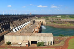 Hydroelektryczna elektrowni Itaipu tama, Brazylia, Paraguay Obrazy Royalty Free Hydroelektryczna elektrowni Itaipu tama, Brazylia, Paraguay Obrazy Royalty Free