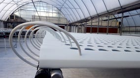 Hydroponic greenhouse system royalty free stock photos Hydroponic greenhouse system royalty free stock photos