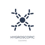 Hygroscopic icon. Trendy flat vector Hygroscopic icon on white b royalty free illustration Hygroscopic icon. Trendy flat vector Hygroscopic icon on white b royalty free illustration