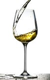 hällande vit wine arkivbilder hällande vit wine arkivbilder