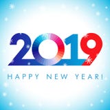 2019 hälsningar för en xmas för lyckligt nytt år royaltyfri illustrationer 2019 hälsningar för en xmas för lyckligt nytt år royaltyfri illustrationer