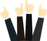 Hände in den Daumen up Zeichen stock abbildung Hände in den Daumen up Zeichen stock abbildung