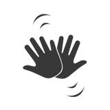 Händer som firar med höga fem symbol, vektorillustration som isoleras på vit bakgrund royaltyfri illustrationer Händer som firar med höga fem symbol, vektorillustration som isoleras på vit bakgrund royaltyfri illustrationer