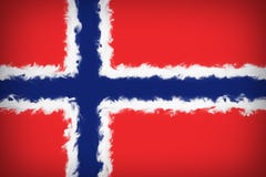 Härlig Norge flagga vektor illustrationer Härlig Norge flagga vektor illustrationer