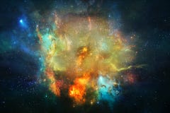 Härligt abstrakt slätt glödande nebulosagalaxkonstverk stock illustrationer Härligt abstrakt slätt glödande nebulosagalaxkonstverk stock illustrationer