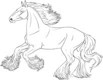 Häst för färgläggningbok stock illustrationer Häst för färgläggningbok stock illustrationer
