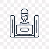 Hållande ögonen på vektorsymbol för tv som isoleras på genomskinlig bakgrund, linje stock illustrationer Hållande ögonen på vektorsymbol för tv som isoleras på genomskinlig bakgrund, linje stock illustrationer