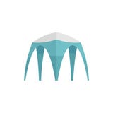 Höjdtältsymbol, lägenhetstil stock illustrationer Höjdtältsymbol, lägenhetstil stock illustrationer