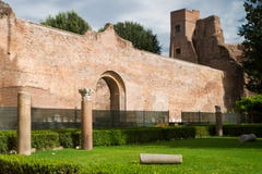 I bagni di Diocletian a Roma Immagine Stock Libera da Diritti I bagni di Diocletian a Roma Immagine Stock Libera da Diritti