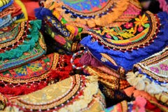 I colori ed i tessuti dell'est fotografia stock I colori ed i tessuti dell'est fotografia stock