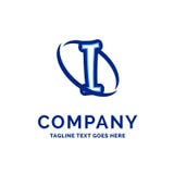 I Company Name Design Blue Logo Design royalty free illustration I Company Name Design Blue Logo Design royalty free illustration
