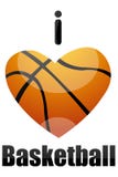 I Love Basketball Royalty Free Stock Photography