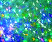 I precedenti di splendere le stelle variopinte sul blu illustrazione di stock I precedenti di splendere le stelle variopinte sul blu illustrazione di stock