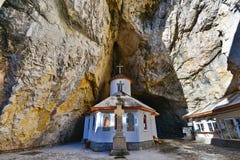 Ialomita Cave Monastery Stock Photos Ialomita Cave Monastery Stock Photos