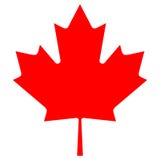 Icône canadienne de feuille d'érable de vecteur illustration de vecteur Icône canadienne de feuille d'érable de vecteur illustration de vecteur