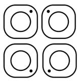 Ic?ne d'appareil-photo de photo Ic?ne sociale de media Ic?ne d'Instagram Logo d'Instagram illustration stock Ic?ne d'appareil-photo de photo Ic?ne sociale de media Ic?ne d'Instagram Logo d'Instagram illustration stock