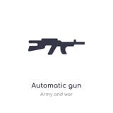 Ic?ne d'arme ? feu automatique illustration d'isolement de vecteur d'icône d'arme à feu automatique de collection d'armée et de g illustration stock Ic?ne d'arme ? feu automatique illustration d'isolement de vecteur d'icône d'arme à feu automatique de collection d'armée et de g illustration stock
