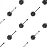 Icône de banjo dans le style noir d'isolement sur le fond blanc Illustration de vecteur d'actions de modèle d'instruments de musi illustration stock Icône de banjo dans le style noir d'isolement sur le fond blanc Illustration de vecteur d'actions de modèle d'instruments de musi illustration stock