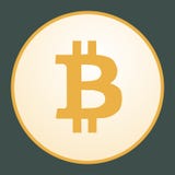 Ic?ne de Bitcoin pour l'argent d'Internet illustration stock Ic?ne de Bitcoin pour l'argent d'Internet illustration stock